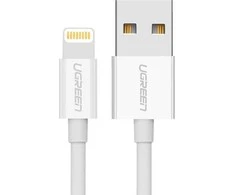 UGREEN nikeliu padengtas USB - Lightning laidas MFi 2m