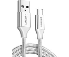 Nikeliu dengtas USB-C kabelis QC3.0 UGREEN 2m