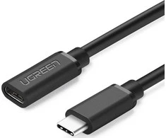 UGREEN USB Type C 3.1 kabelio prailginimas 0.5m - Juodas