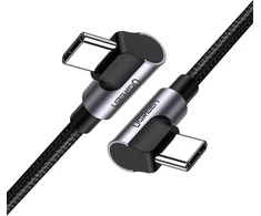 UGREEN US323 USB-C – USB-C kampinis laidas PD 3A 60W 1m