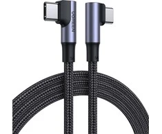 UGREEN US335 Kampinis USB-C kabelis 5A 100W 1m - Juodas