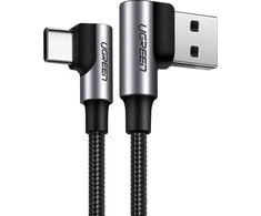 UGREEN US176 kampinis USB - USB-C laidas 3A 1m