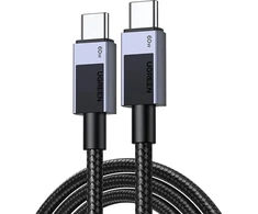 Kabelis USB Ugreen USB-C - USB-C 0.5 m Juodai-pilka (55764)