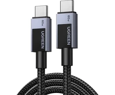 Kabelis USB Ugreen USB-C - USB-C 3 m Juodai-pilka