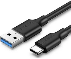 Ugreen US184 20882 USB-A 3.0 / USB-C 3A kabelis 1m – juodos spalvos