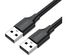 USB 2.0 M-M UGREEN cable US102, 1.5m (juodas)