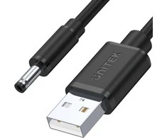 Unitek USB maitinimo laidas - DC 3,5/1,35 mm kištukas