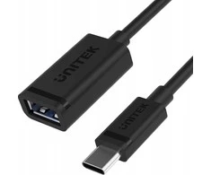 Laido adapteris Unitek (C476BK-1M) USB-C (M) – USB-A (F) 10Gbps 60 W