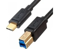 UNITEK C14096BK-2M USB-C laidas USB SPAUSDINTUVAS M/M 2M USB 3.0 5Gbps