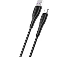 USAMS Kabelis U38 USB-C 5A Fast Charge for OPPO/HUAWEI 1m Juodos spalvos SJ376USB01 (US-SJ376)