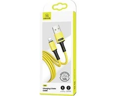 USAMS Kabelis U52 lightning 2A Fast Charge1m geltonos spalvos SJ434USB03 (US-SJ434)