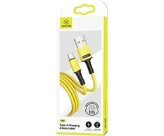 USAMS Kabelis U52 USB-C 2A Fast Charge 1m geltonos spalvos SJ436USB03 (US-SJ436)