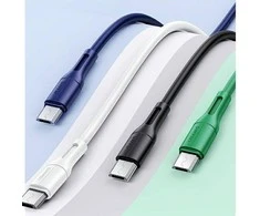 USAMS kabelis U68 microUSB 2A greito įkrovimo 1m baltos spalvos SJ502USB02 (US-SJ502)