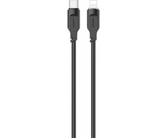 USAMS kabelis USB-C į Lightning 20W 1.2m PD Fast Charging Lithe Series juodos spalvos SJ566USB01 (US-SJ566)