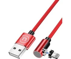 USAMS Kabelis kątowy magnetyczny U54 1mlightning raudonos spalvos SJ444USB02 (US-SJ444)