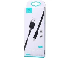 USAMS Kabelis płaski U2 Lightning 1,2mjuodos spalvos SJ199IP01 iPhone 5/6/7/8/X (US-SJ199)