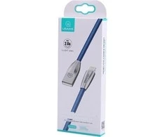 USAMS Kabelis pintas U-Light Lightningmėlynos spalvos 1,2m IPZSUSB03 (US-SJ182)