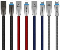 USAMS Braided Kabelis U-Light Lightning rutulys / rutulys 1,2 m IPZSUSB02 (US-SJ182)