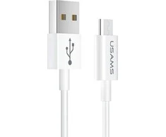 USAMS U23 MICRO-USB greito įkrovimo laidas 2A, Baltas