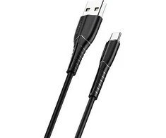USAMS kabelis U35 microUSB 2A Fast Charge1m juodos spalvos SJ365USB01 (US-SJ365)