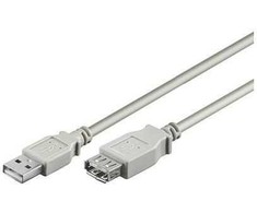 Goobay USB kabelis USB-A – 1,8 m pilkas (50960)