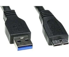 Lama Plus USB kabelis (3.0), USB A M - USB micro B (M), 0.5m, juoda