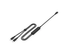 USB laidas Value Įkrovimo USB 2.0 su Y tipo šakotuvu, 1x C į 2x C, maks. 100 W, juodas, 1,8 m