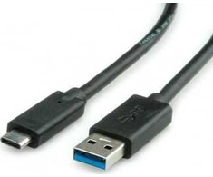 Value USB vertė USB-A – USB-C laidas, 0,5 m baltas (11.99.9010)