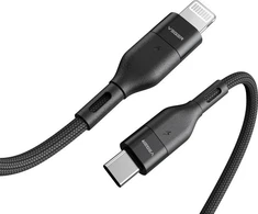 Cable Typ C to Lightning VEGER PD 3A 27W CL01 1,2 m juodas