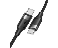 Cable Typ C to Typ C VEGER PD 5A 100W CC02 1,5 m juodas