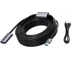 USB kabelis Vision Aktyvus prailgintuvas 10 m USB 3.0 USB A (f) į USB A (m) 3 Gb/s (TC 10MUSB3.0EXT+/BL)