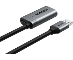Kabelis USB Vision 5m Aktywny przedłużacz USB A (f) do USB A (m) USB 3.0 3 Gb/s (TC 5MUSB3.0EXT+/BL)
