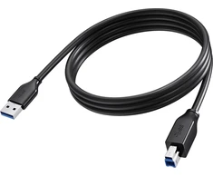 VISION 2 m juodas USB 3.0 kabelis