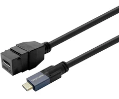Kabelis USB VivoLink Keystone PROKEYUSBCFM0.5B USB-C żeńskie Juodas