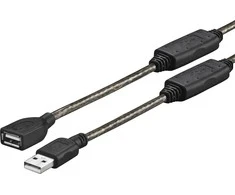 USB kabelis VivoLink USB-A - USB-A 5 m Juodas (PROUSBAAF5)
