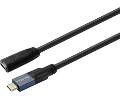 Kabelis USB VivoLink PROUSBCMF2 USB-C męski na żeński 2 m USB 3.2 Gen 2 Juodas