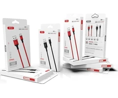 USB laidas prie Lightning XO NB143, 1m (juodas)
