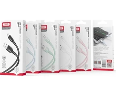 XO kabelis NB212 USB - microUSB 1,0 m 2,1A baltos spalvos