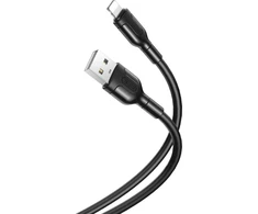 USB laidas prie Lightning XO NB212, 2.1A 1m (juodas)