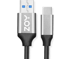 Usorteret Kabelis USB ZOY USB A – USB C standartas 3.0 1m ZCAC1