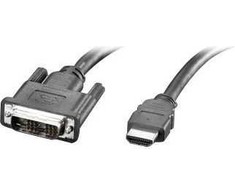 Kabelis Value HDMI - DVI- D 5m juoda (11.99.552)