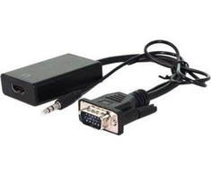 Sonstige Adapteris AV Value HDMI - D-Sub (VGA) + Jack 3.5mm juoda (JAB-3358658)