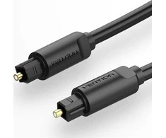 Vention Toslink optinio garso kabelio ventiliacijos anga 1 m (juodas)