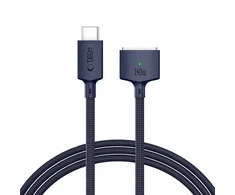 „Tech-Protect MMC01 Ultraboost USB-C / USB-C MagSafe 3 140W 200cm“ laidas, skirtas „MacBook“ – tamsiai mėlynas Mėlyna