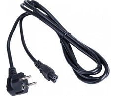 IEC C5/IEC C7 maitinimo laidas su dobilo lapo formos išvestimi - 3 m juodas - Akyga AK-NB-10A