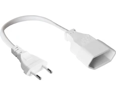 Good Connections Alcasa P0300-W005 kabelis zasilające Baltas 0,5 m Wtyczka zasilająca typu C
