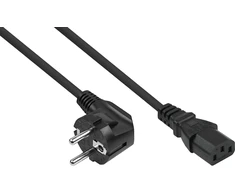 Maitinimo kabelis Alcasa Kabelmeister maitinimo kabelis Juodas 3 m E+F tipo maitinimo kištukas IEC C13 (SK0130-S030)