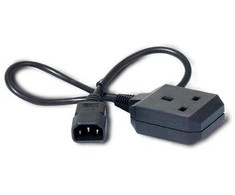 APC APC C14 – BS1363 JK maitinimo kabelis, 0,6 m (AP9881)