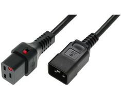 Maitinimo kabelis Digitus C20 - C19, 2m, juodas (IEC- PC1285)