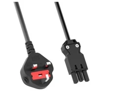Maitinimo kabelis Bachmann H05VV-F 3G1.5mm², ilgis: 4.0m juodas ISV/UK (19.07.2892)